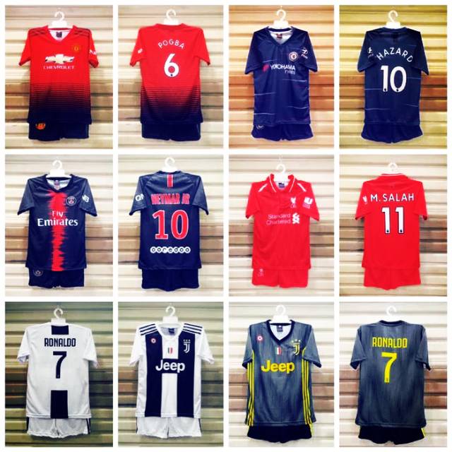 Setelan Bola Anak / Jersey bola anak setelan / jersey bola anak anak