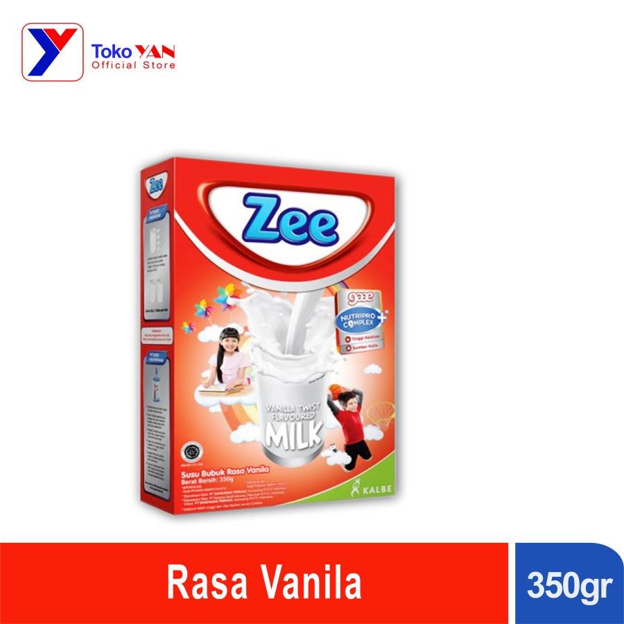 

Zee Vanilla Twist Flavoured Milk 350gr|Susu Bubuk Rasa Vanila