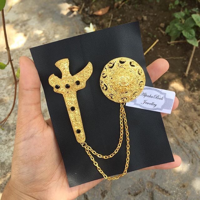 Bros Alpaka Keris Bulat Untuk Pria