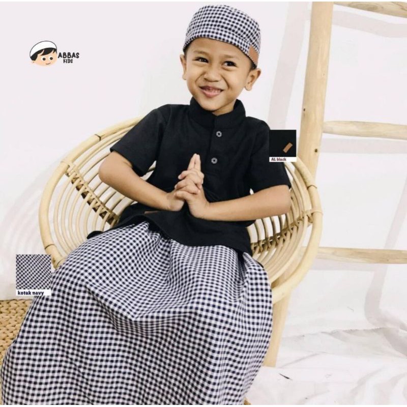 READY STOCK ONE SET SARUNG KOKO PECI BY ABBAS KIDS