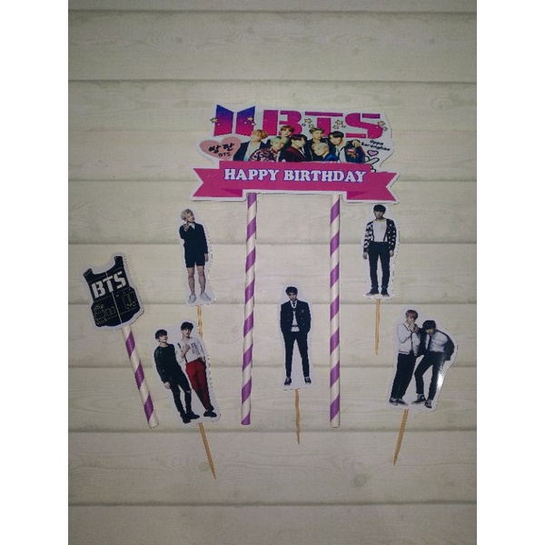 

TOPPER STIK KERTAS BTS