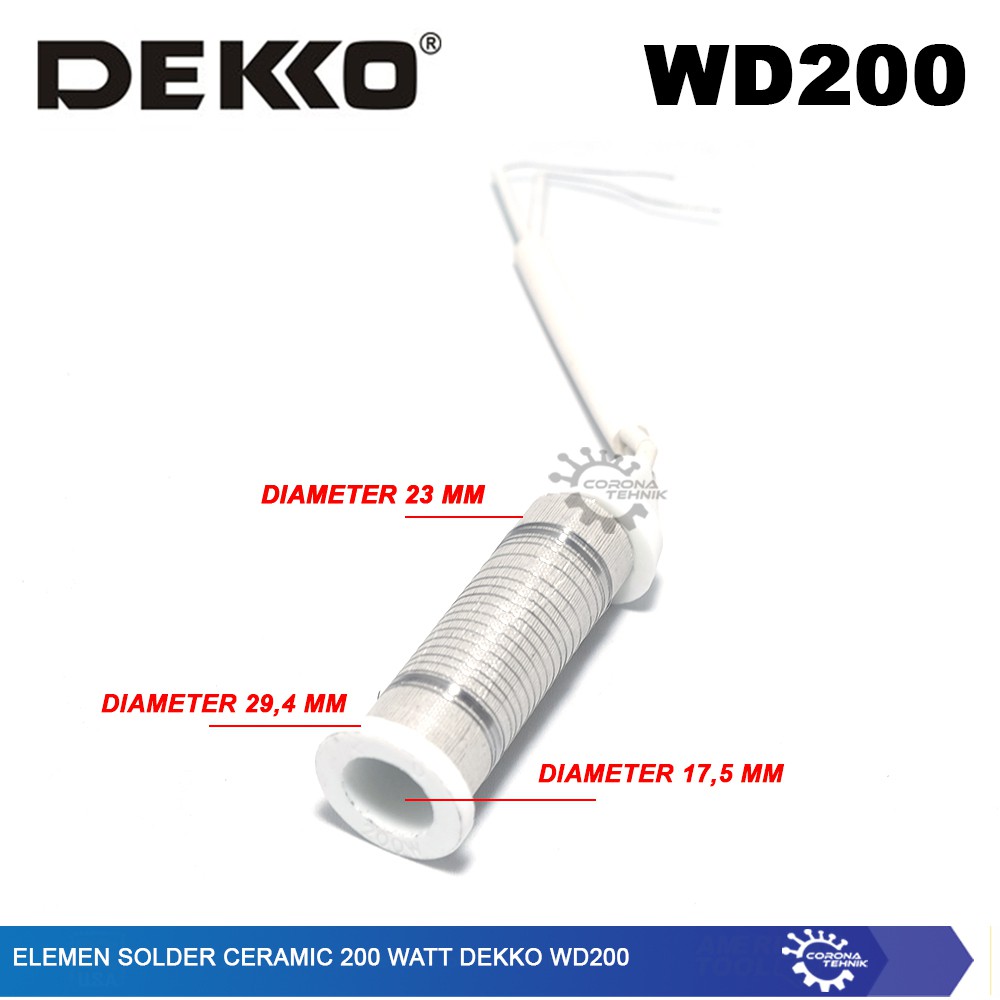 Dekko WD200 - Elemen Solder Ceramic 200 Watt