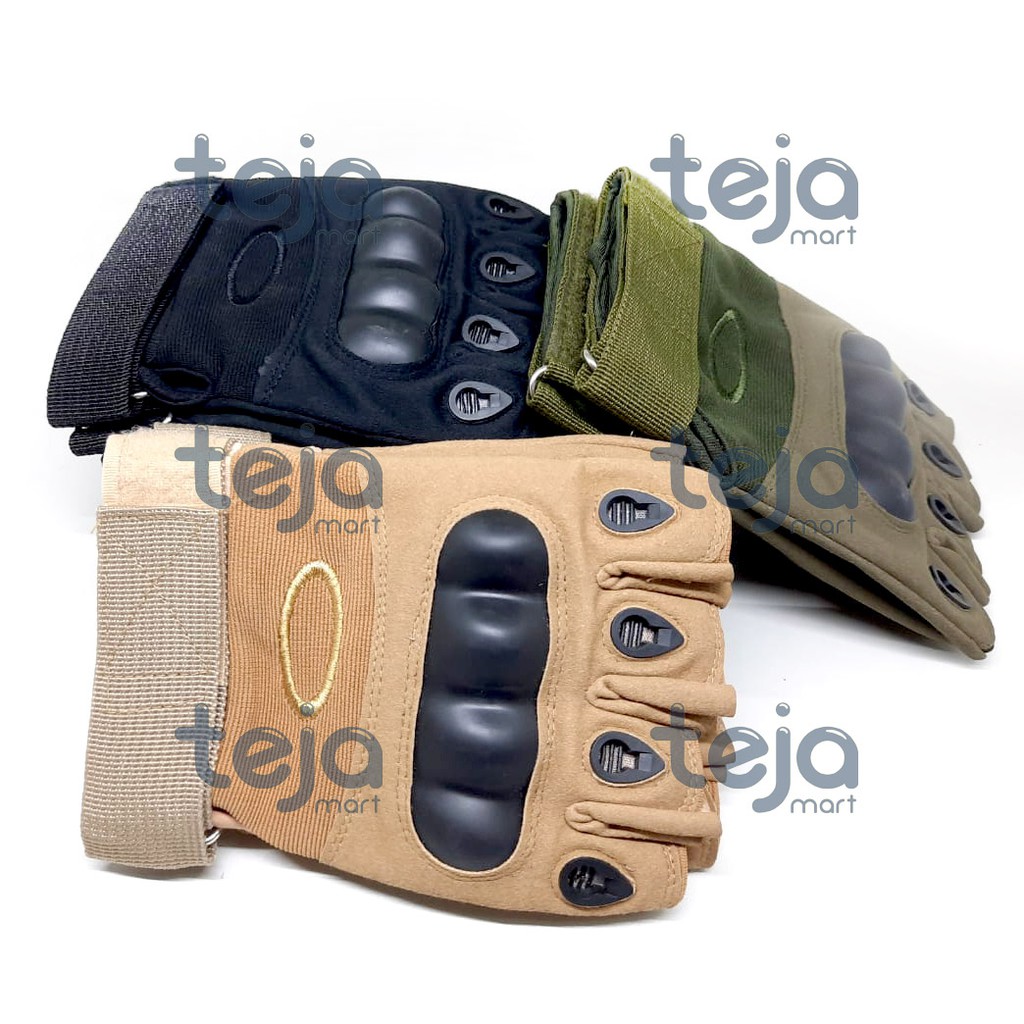 Sarung Tangan Motor Tactical Gloves Half Setengah Jari Army Military