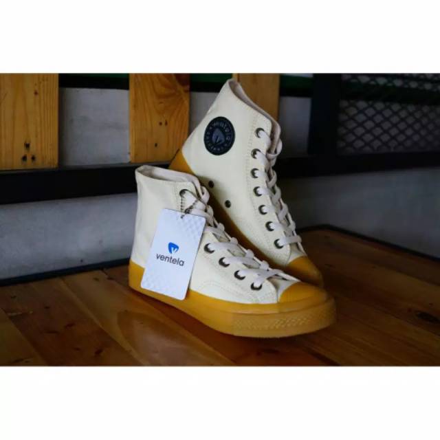 Ventela 70s Gum White High Cut [ Ventela Orginal ]