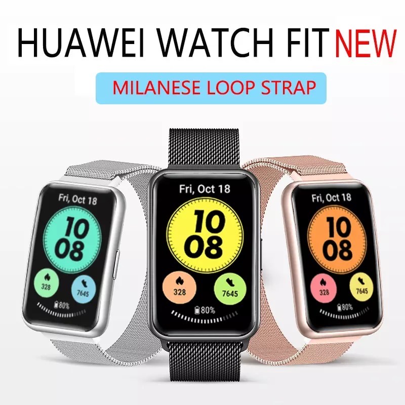 Strap Milanese Magnetic For HUAWEI WATCH FIT Loop Strap Watch Band