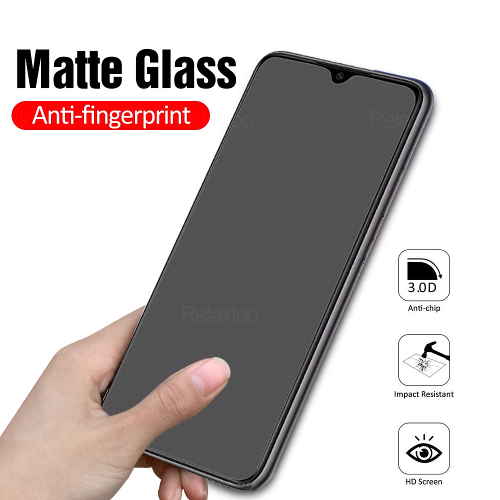 2pcs Pelindung Layar tempered glass frosted Untuk xiaomi mi 10 lite 9 light xiaomi a3 9t pro mi9 mi9t 8 se mi10