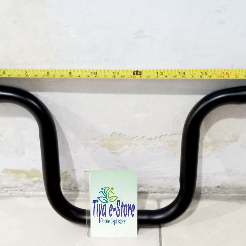 stang minion - stang sepeda lipat - handlebar model brompton - hitam