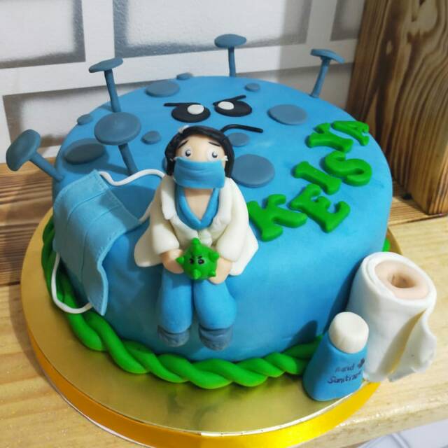 

Kue ulang tahun tema corona