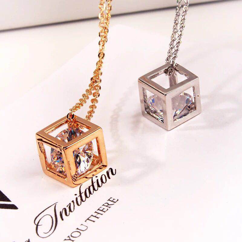 Kalung Alloy Anti Karat Crystal Berlian Murah Import Fashion  Model