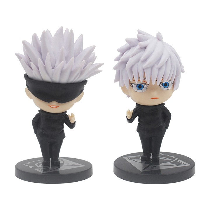 Set Figure Pajangan Jujutsu Kaisen Itadori Yuji / Gojo Satoru 6pcs