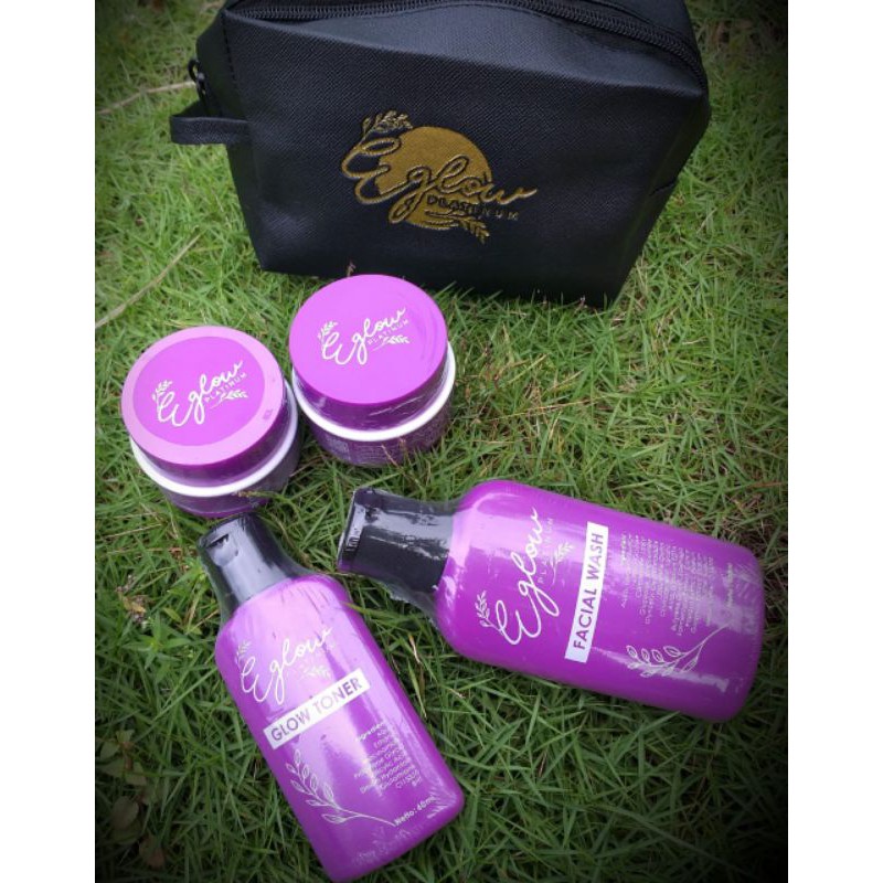 3 PAKET EGLOW PLATINUM / Paket Wajah Termurah / Cream Murah / Acne seris murah / Whitening series