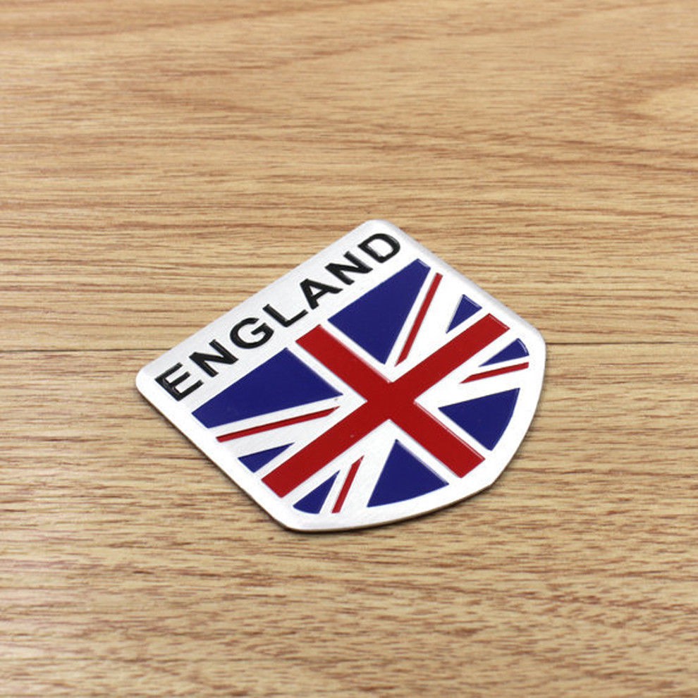 Stiker Bendera Italy England Germany / Stiker Mobil Motor / Stiker Metal Emblem Premium