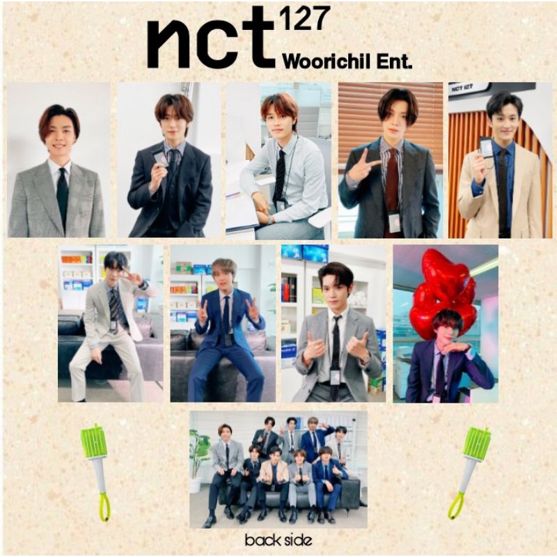 NCT 127 Woorichil Ent Acrylic Clear Keychain Gantungan Kunci Akrilik (BACA DESKRIPSI)