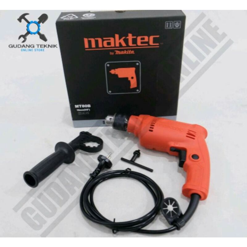 Jual Mesin Bor Beton 16mm Maktec MT80B - Impact Drill 16 Mm - Mesin Bor ...