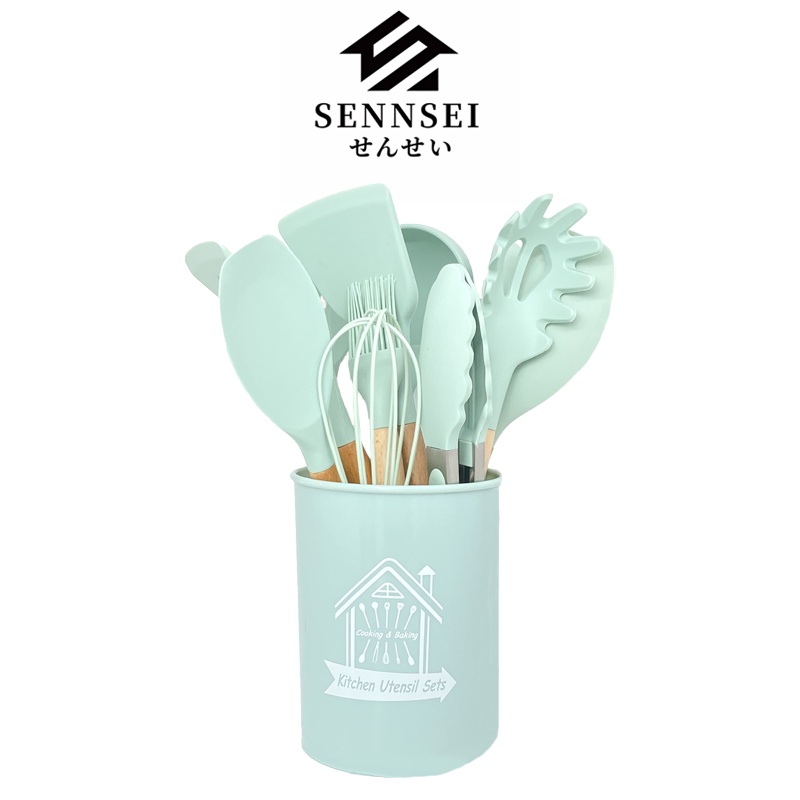 silicone kitchen utensils set / spatula silicone / utensils turner / sutil silicone anti gores