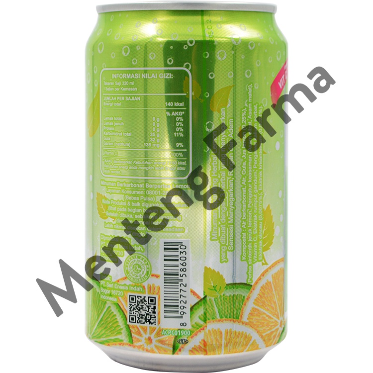 Adem Sari Ching Ku Sparkling Herbal Lemon 320 mL - Minuman Penyegar Panas Dalam Kaleng RTD
