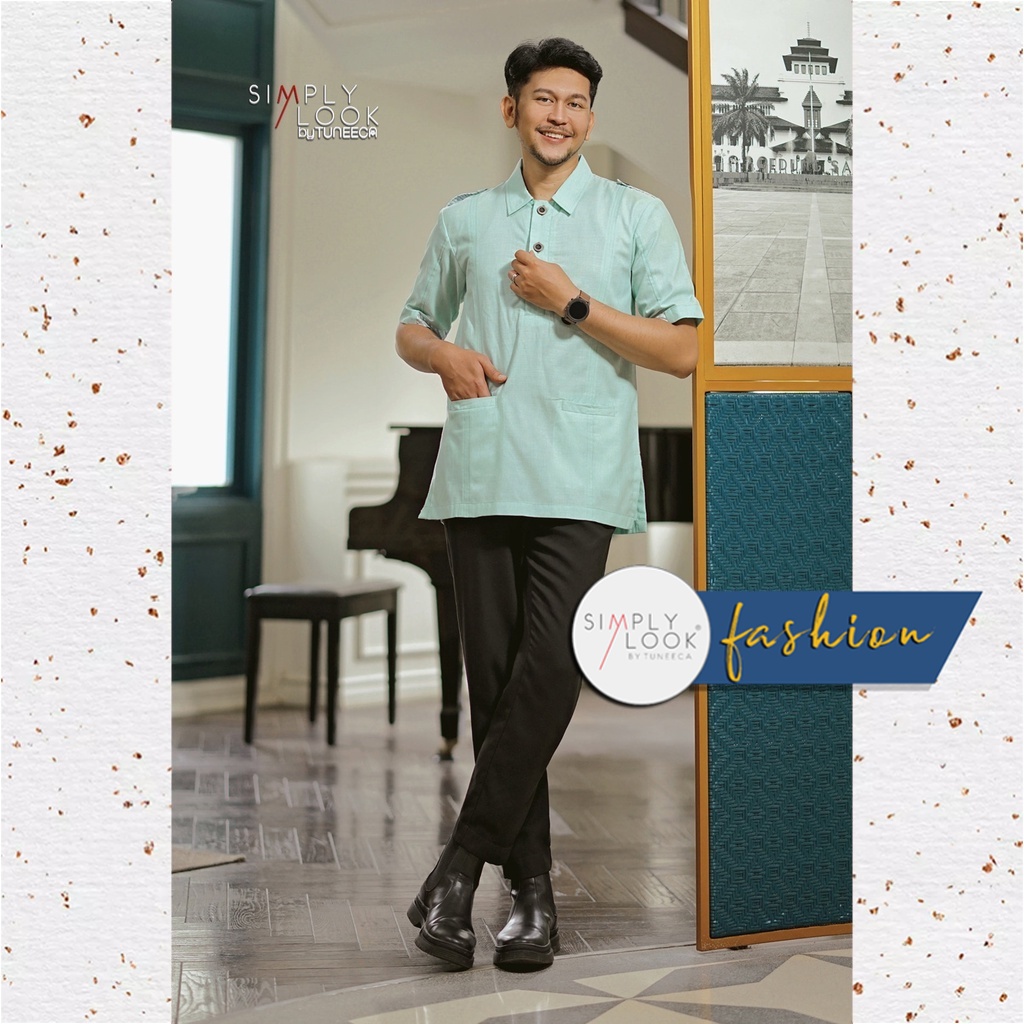 Koko Branded / Baju Koko Pria Dewasa / Koko Pria Branded / Koko Pria SIMPLY LOOK by TUNEECA DAILY SL