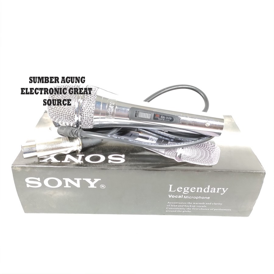 Sony Mic SN929 Made In Japan Legendary Vocal Microphone Silver Chrome