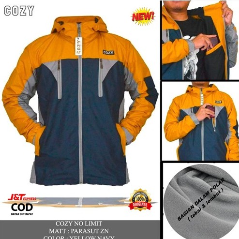 TERLARIS !! JAKET GUNUNG OUTDOR PRIA BAHAN PARASUT TEBAL KOMBINASI WARNA TERMURAH ORIGINAL DISTRO