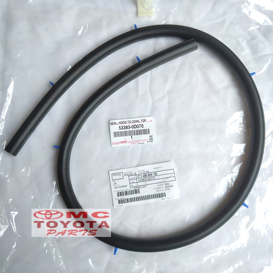 Karet Cup Kap Mesin Toyota Yaris 53383-0D070