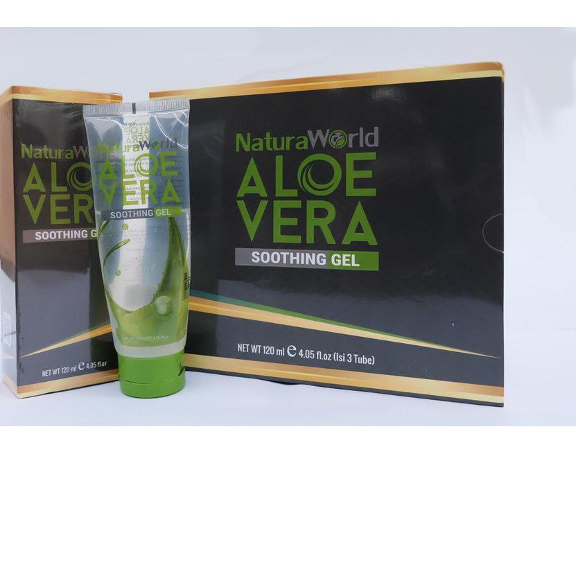 ➺ Natura World Aloevera Shoothing Gel 120ml asli original murah grosir Natura Aloe Vera ▼