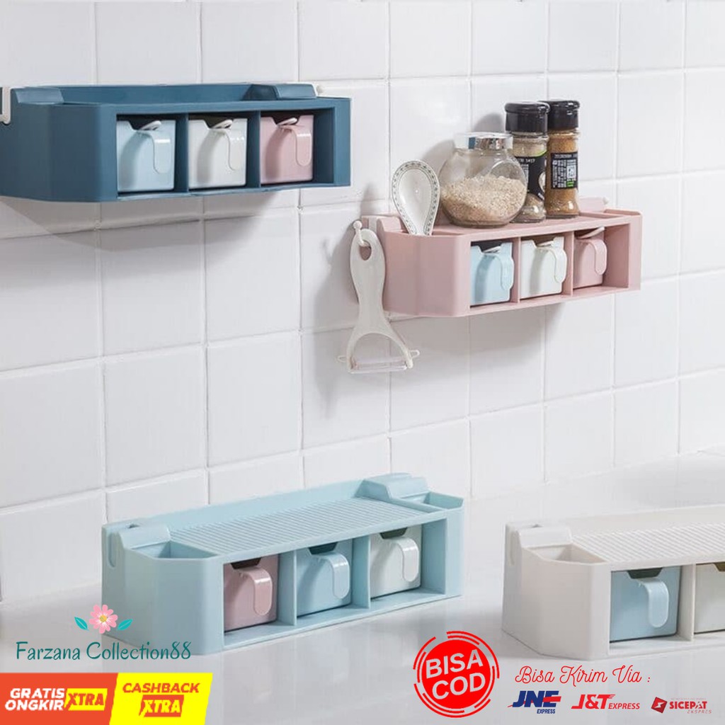 RAK DINDING / RAK / TEMPAT BUMBU / RAK BUMBU DAPUR / TEMPAT BUMBU DAPUR / TEMPAT BUMBU DAPUR SET