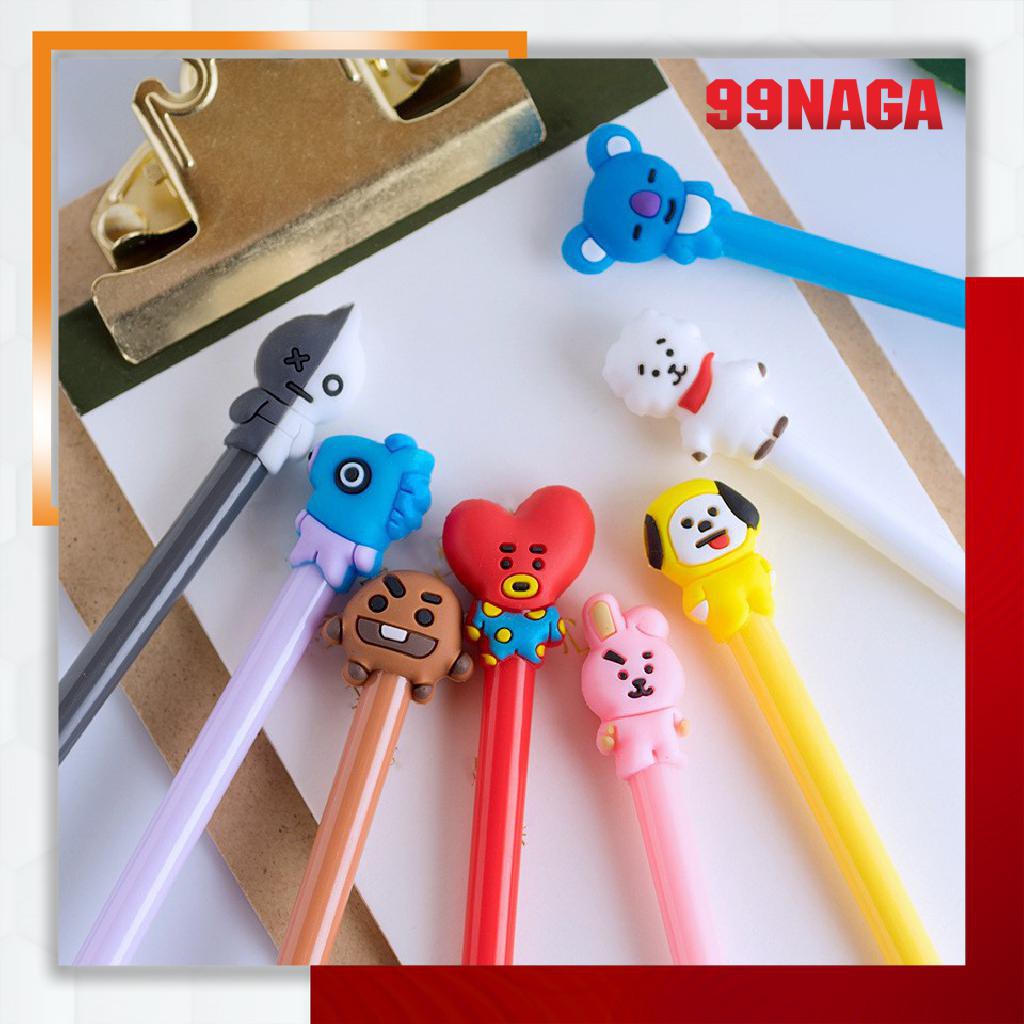 

99 - BULPEN Pena BTS Bangtan Boys ARMY KPOP Cartoon Black Ink GeL TERLARIS