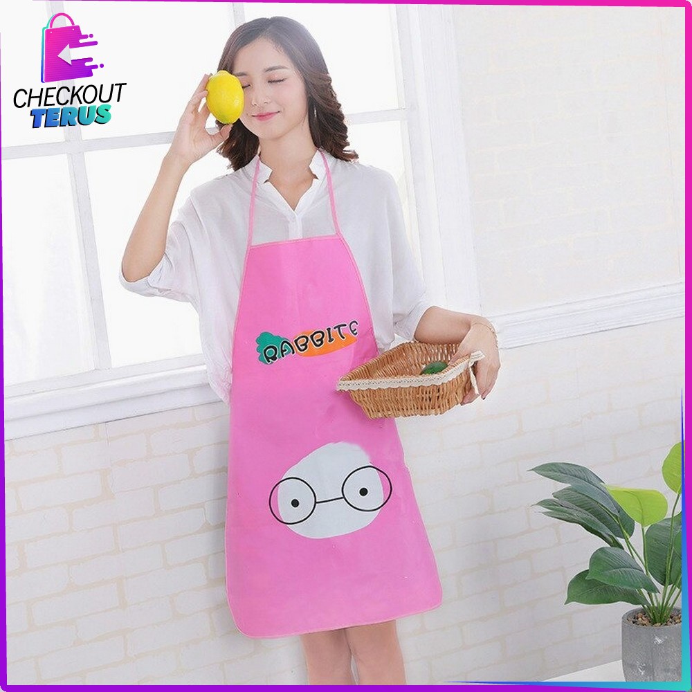 CT C135 Celemek Masak Anti Air Celemek Dapur Karakter Kartun Lucu Apron Masak Waterproof dan Oilproof