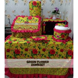 MURAH SARUNG BANTAL SOFA SET plus Taplak Meja 5sarban 