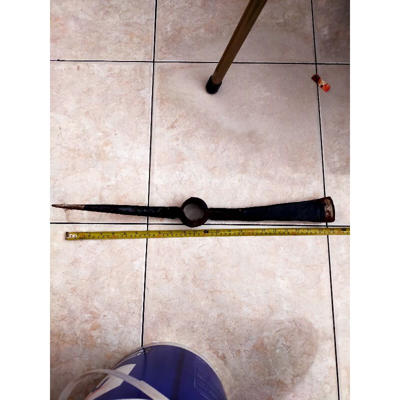 Gancu belencong. gancu kapak tanpa kayu. gancu besi ulir tebal