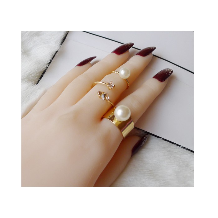 Cincin Fashion Ring 9730 Gold 2in1