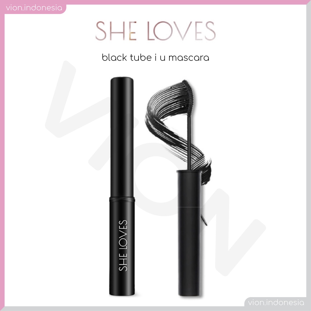 SHE LOVES Mascara I U Black Tube Long Lash Stay Waterproof Bulu Mata Maskara Original Sheloves TB-019 SL011