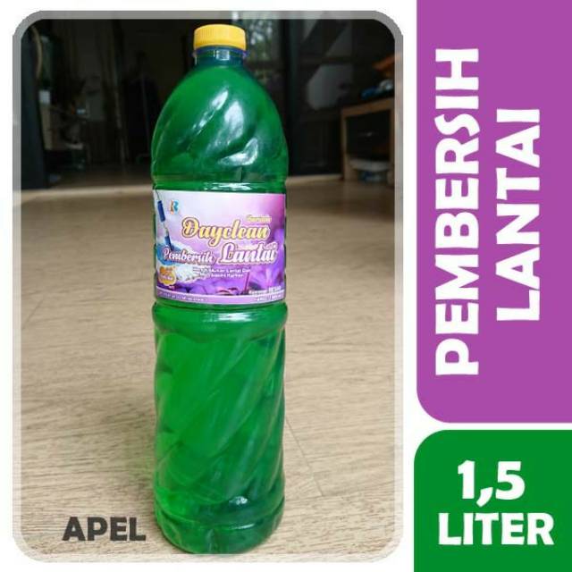 Pembersih lantai 1,5 liter sabun pel lantai 1,5 liter aroma apel