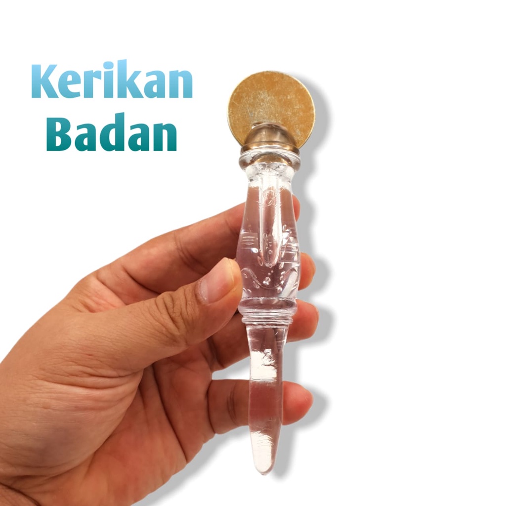 Alat Kerokan Koin Handle 2 in 1  / Kerikan Badan /Alat Untuk Masuk Angin Kerik &amp; Totok/Alat Bantu Kerok Kerokan / 2 in 1 Multicolor Tidak Sakit Tidak Tajam