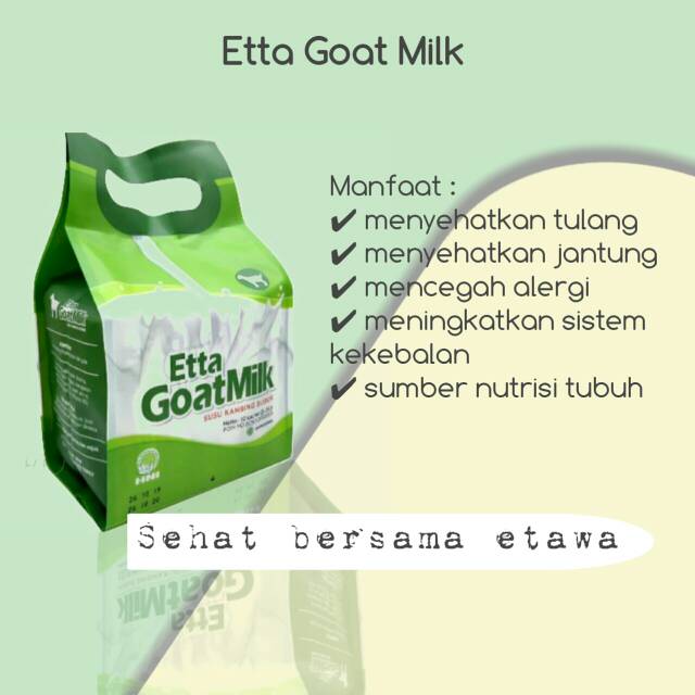 

Susu Kambing (Etta Goat Milk)