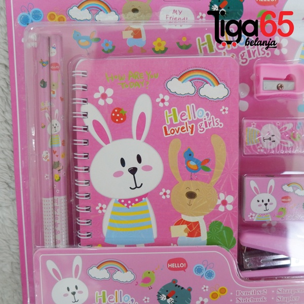 365 STATIONERY SET #40990 Buku &amp; Alat Tulis Anak / Karakter Fancy Gambar Lucu