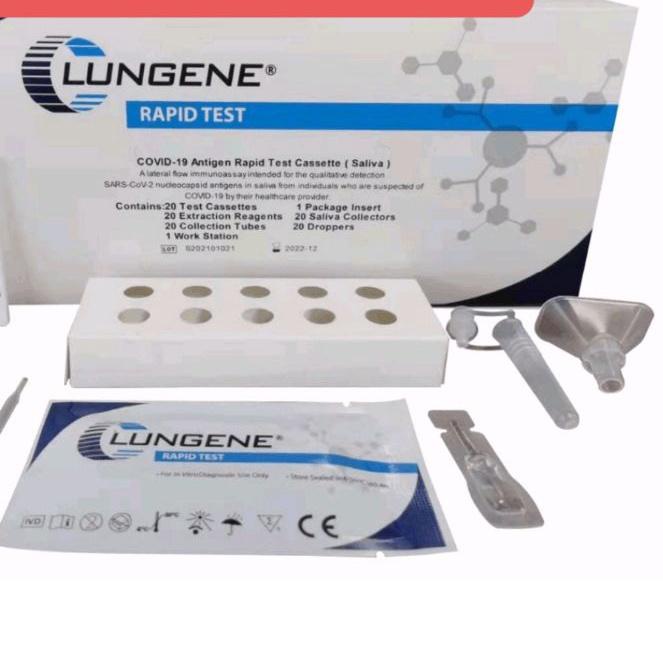 ✷ LUNGENE SALIVA AIR LIUR SWAB ANTIGEN / ALAT TEST SWAB SALIVA ☎
