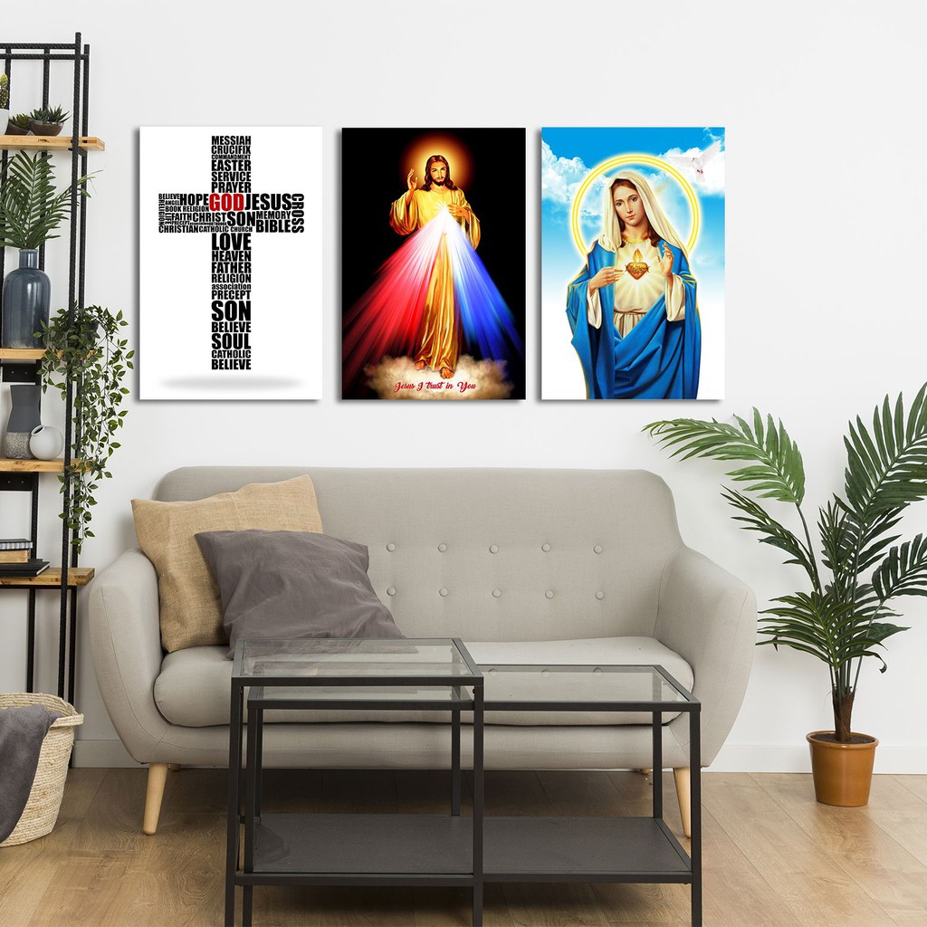 wall decor yesus kerahiman ilahi poster nasrani kristen katolik