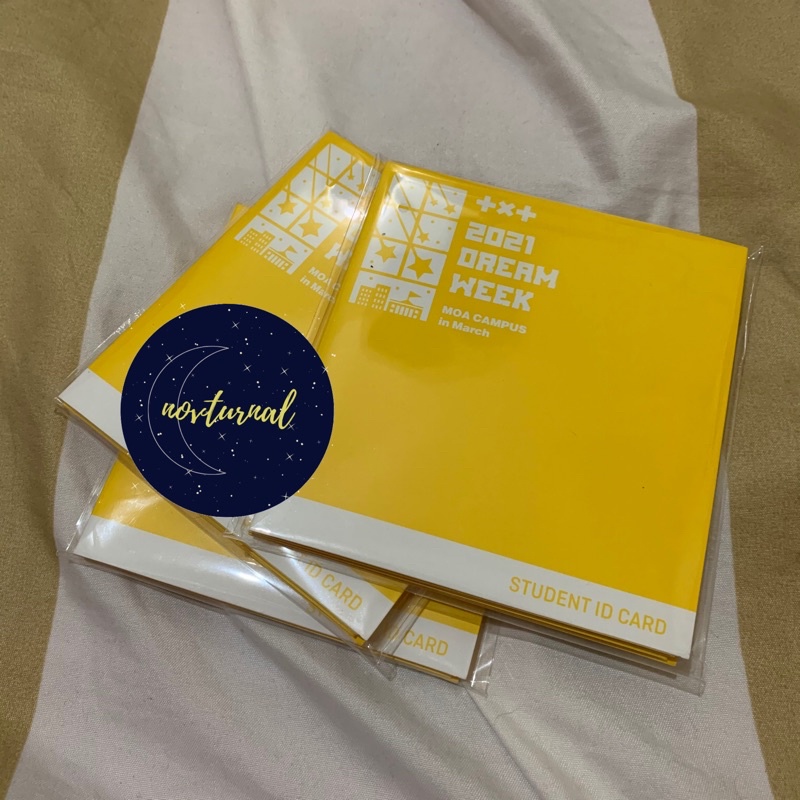 TXT 2021 DREAM WEEK MOA CAMPUS IN MARCH STUDENT ID CARD FULLSET SEALED