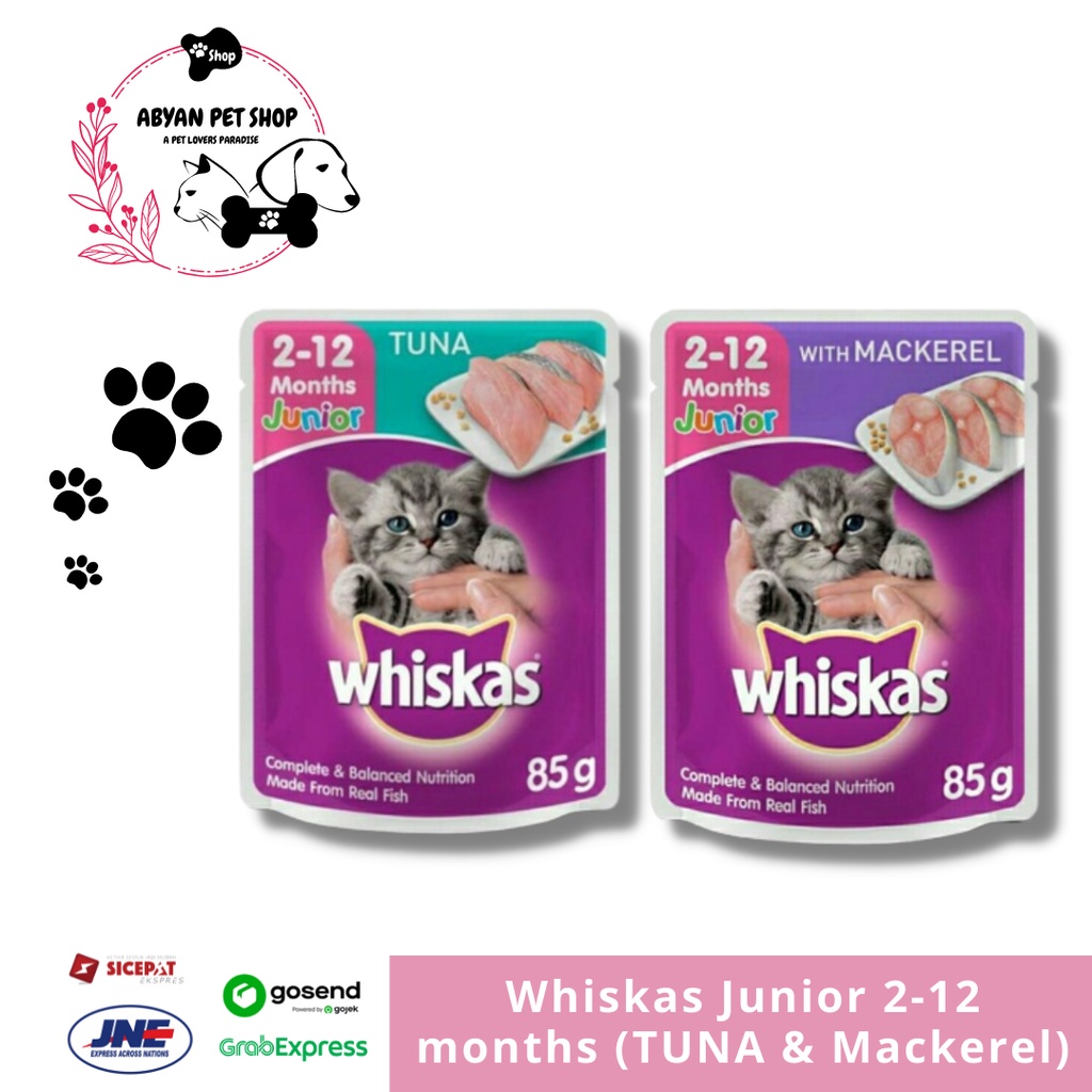Jual Whiskas Junior Tuna Pouch 85 Gram / Whiskas Junior Mackerel / Wet