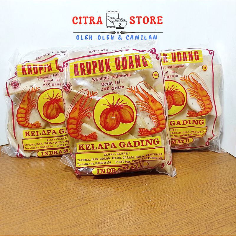 Kerupuk Udang Indramayu "KELAPA GADING" 250 gr