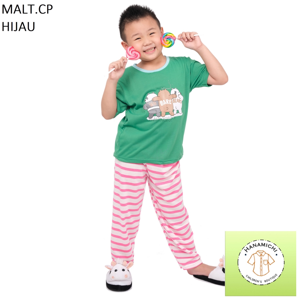 Hanamichi MALT.CP Baju Tidur Anak Lengan Pendek