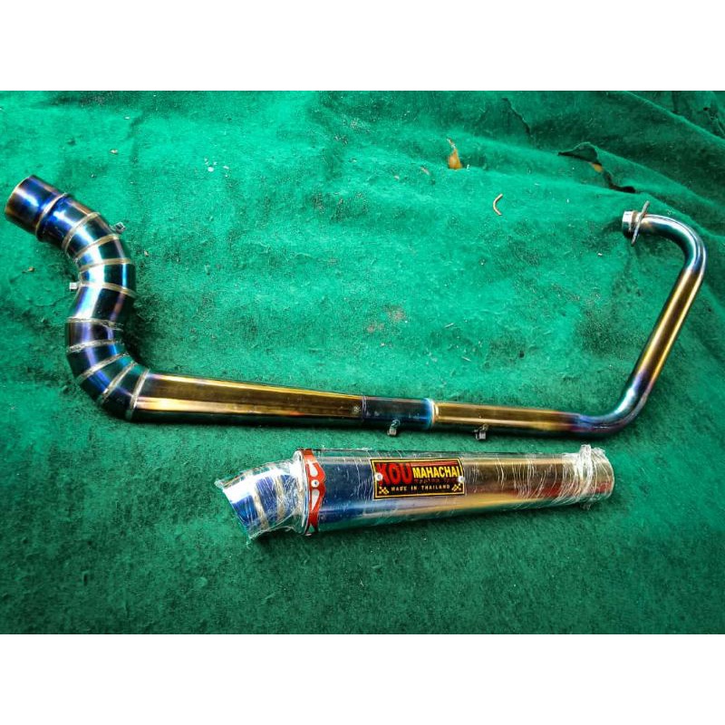 Knalpot KOU kanan cobra twotone vixion satria fu, r15,cb 150r