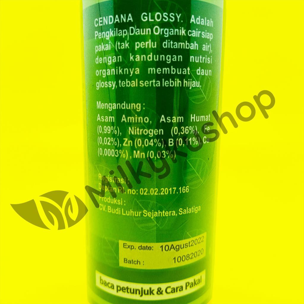 CENDANA GLOSSY 250 ML PENGKILAU KILAP DAUN ORGANIK LEAF SHINE