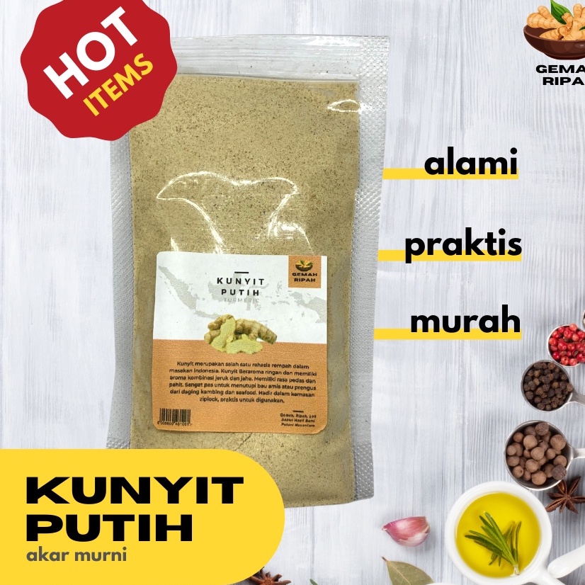 

Kunyit putih Bubuk Asli / Bubuk Kunyit Murni / Turmeric powder