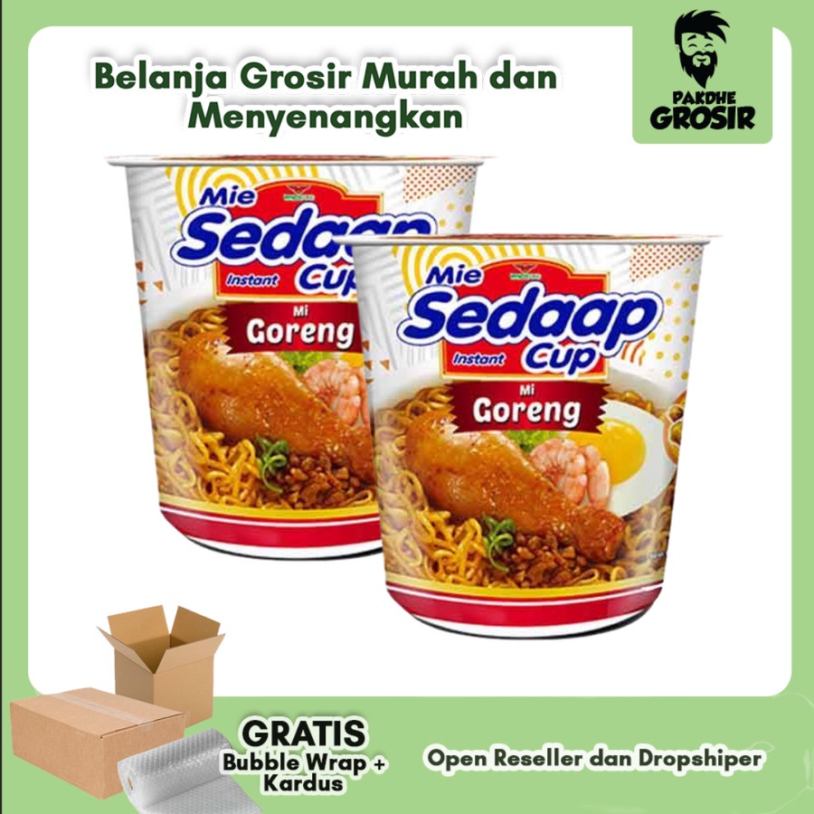 

PAKET ISI 2 - Sedaap Cup Mie Instan Mi Goreng 85 gr