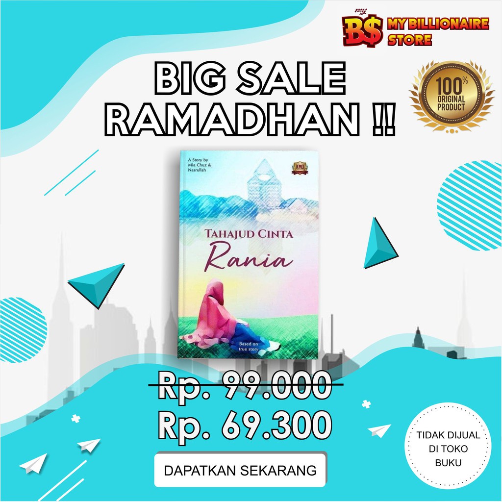 Buku TAHAJUD CINTA RANIA KMO Original Big Ramadhan Sale