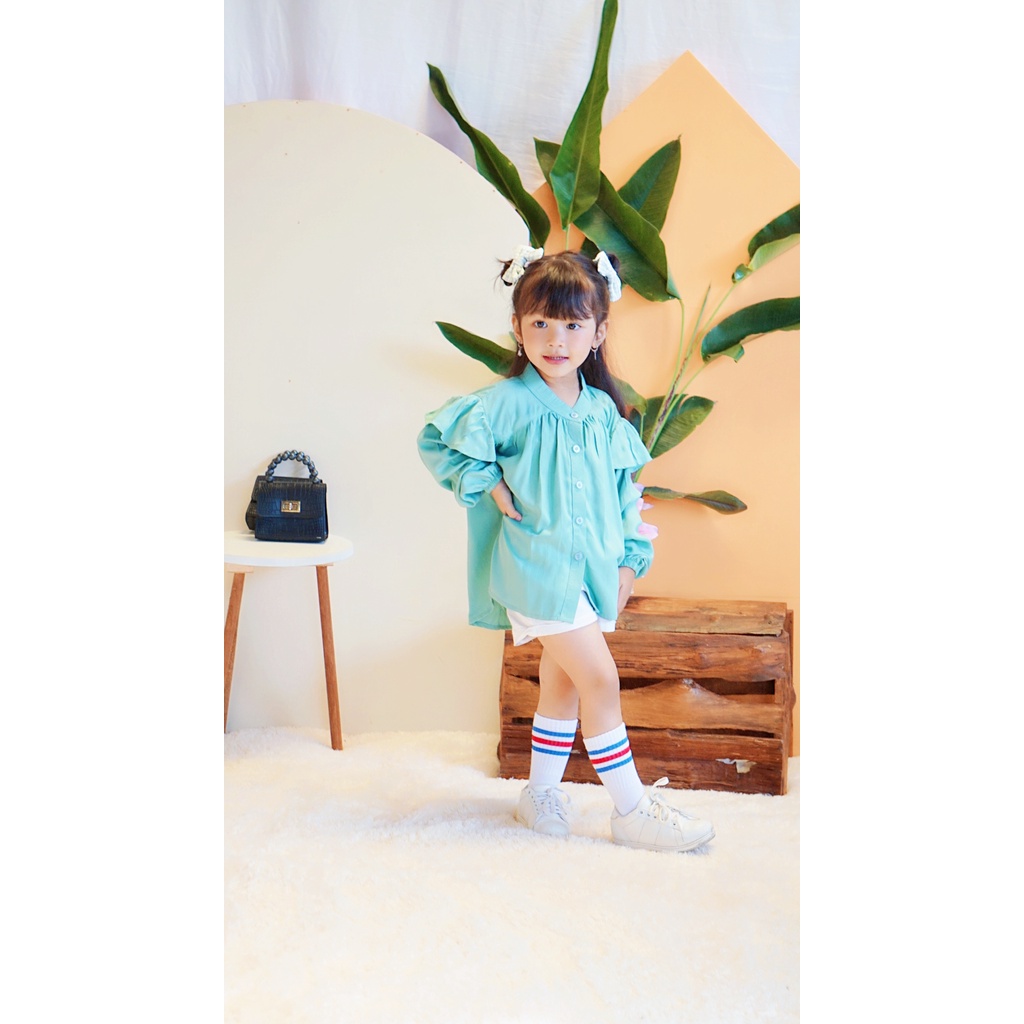 Blouse Anak Perempuan Tangan Panjang | CURLY BLOUSE SPARKLE | CURLY BLOUSE LONG SLEEVE SPARKLE