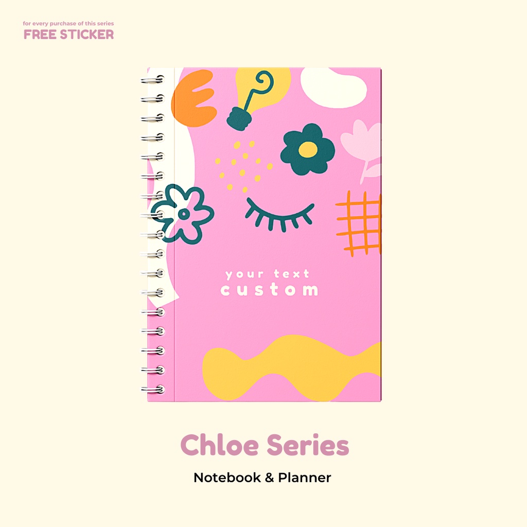 

Chloe Series 2 - Notebook & Planner ( Custom Tulisan / Nama )