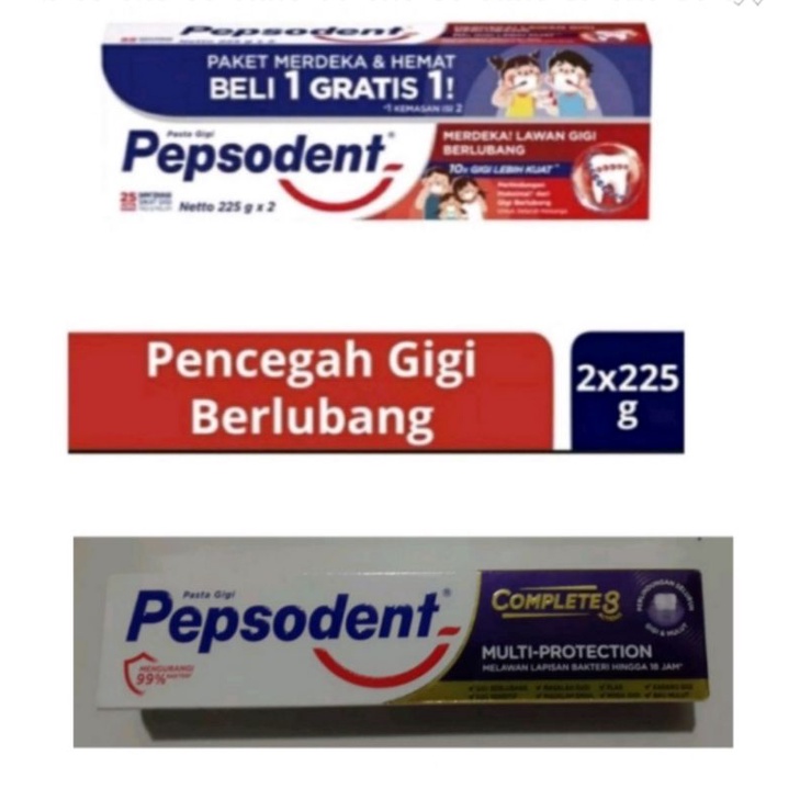 pepsodent twinpack 225gr